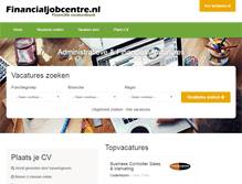 Tablet Screenshot of financialjobcentre.nl